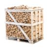 Half pallet kiln dried split birch logs 25cm
