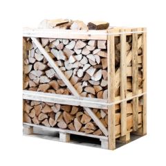 Half pallet kiln dried split birch and ash mix logs 25cm