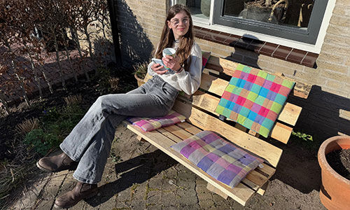 Repurposed wooden pallet